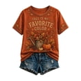 thumbnail image 1 of IWRICH Women's Maple Leaf Printed Short Sleeve T Shirts Casual Loose Fit Crew Neck Tops Fall Stylish Tees, 1 of 4