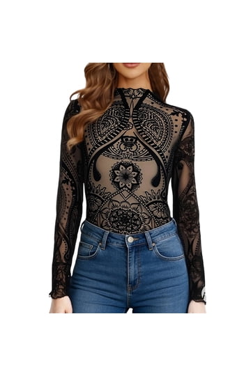 Lace Sheer Top