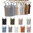 thumbnail image 1 of IWRICH Women's Modal Built-In Bra Padded Camisole Yoga Tanks Tops White L, 1 of 5
