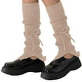 thumbnail image 1 of IWRICH Women's Trends Leg Warmers Cute Leg Warmers 80s Goth Accessories for Party Sports Coffee, 1 of 5