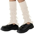 thumbnail image 1 of IWRICH Women's Trends Leg Warmers Cute Leg Warmers 80s Goth Accessories for Party Sports White, 1 of 4