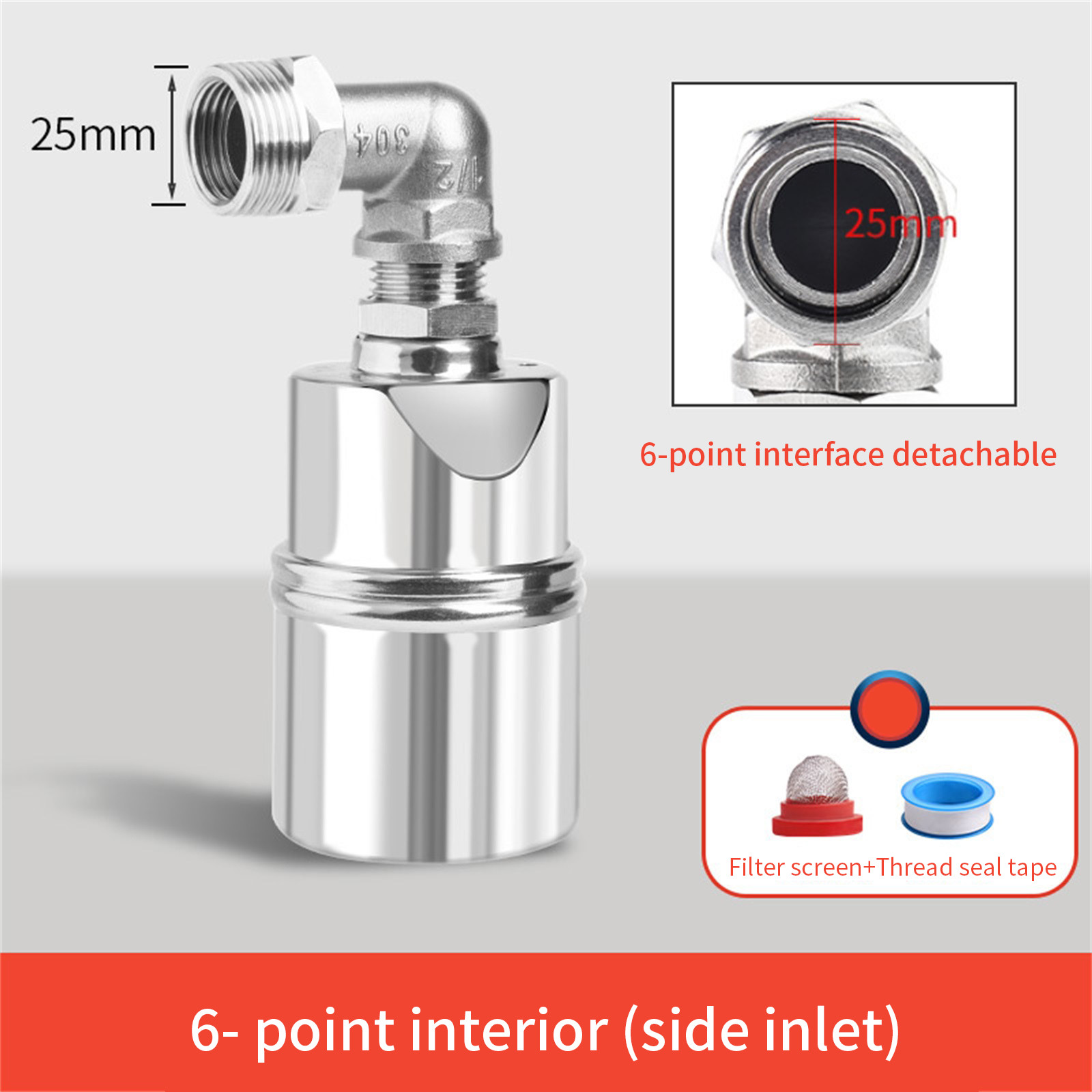 IWRUHZY Water Control Valves, 304 Stainless Steel Fully Automatic Water