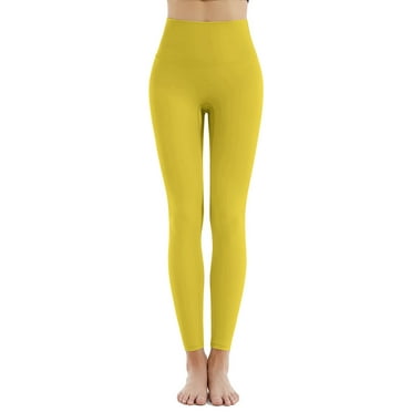 IWRUHZY Workout Leggings for Women High Waist Belly Control Sport Yoga Pant Stretch Solid Color Trousers