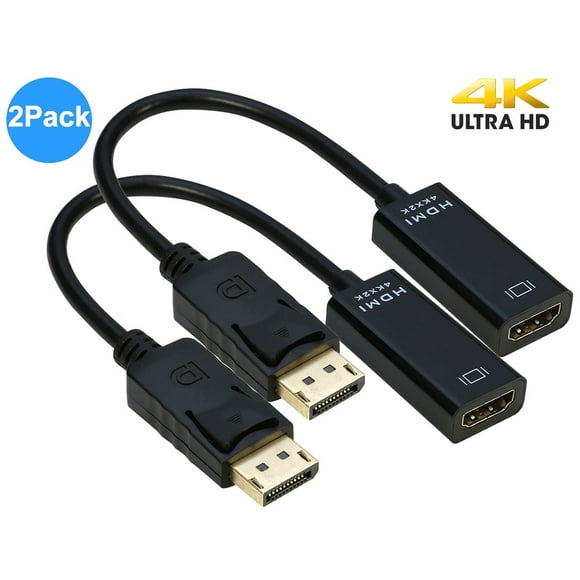 IXEVER DP DisplayPort to HDMI Adapter Cable [4K*2K, 2Pack],