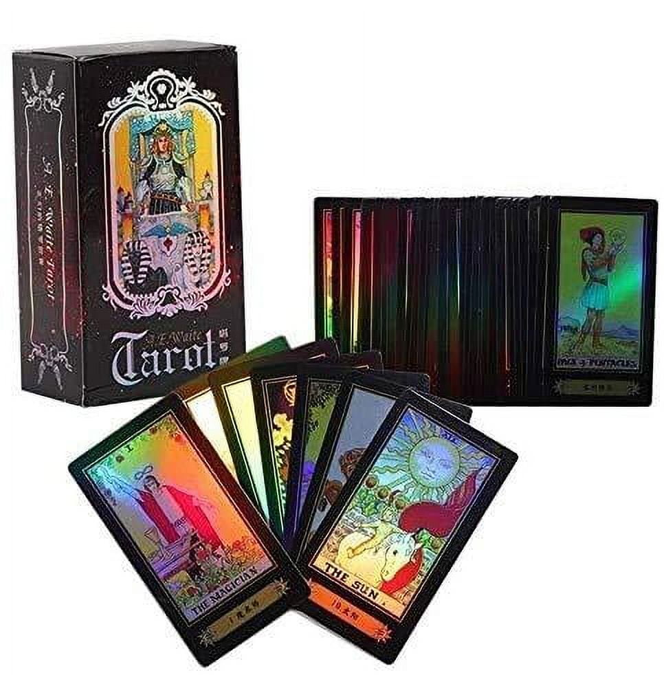 IXIGER Tarot Cards Set -78Pcs Fate Forecasting Cards Game Set Vintage Rider  Waite Tarot Future Telling Game Cards Set with Colorful Box for Beginner  Board Game (English Edition) 