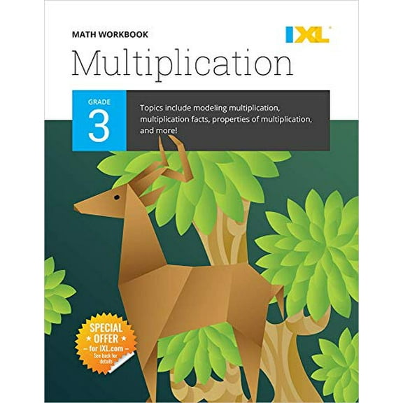 Pre-Owned IXL Math Workbook: Grade 3 Multiplication (Paperback) 1947569279 9781947569270