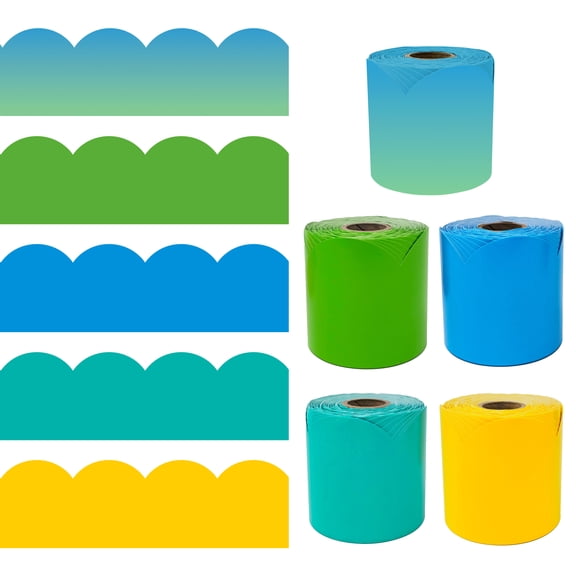 IXL Learning 65' Rolled Bulletin Board Border Set (5 rolls) Grade PK-8