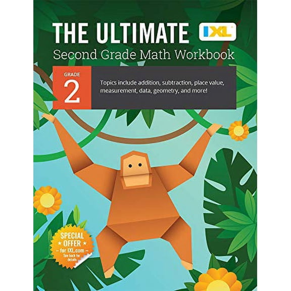 Pre-Owned The Ultimate Grade 2 Math Workbook: Multi-Digit Addition, Subtraction, Place Value, Measurement, Data, Geometry, Perimeter, Counting Money, and Time f (Paperback) 194756949X 9781947569492