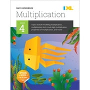 كتب تمارين خاصة بموضوع IXL كتاب تمارين الرياضيات IXL للصف الرابع الضرب، غلاف ورقي