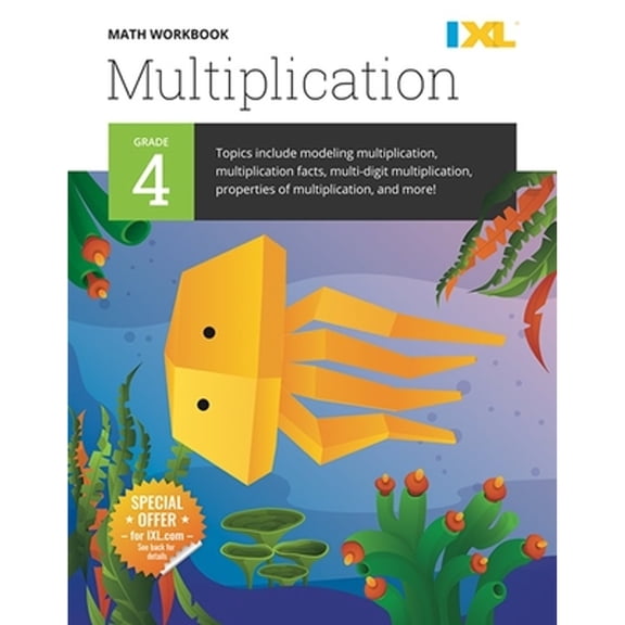 Pre-Owned IXL Math Workbook: Grade 4 Multiplication (Paperback) 1947569317 9781947569317