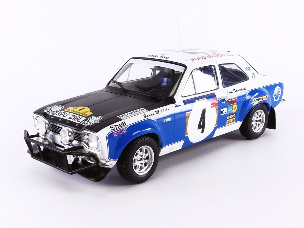 Miniature IXO 1/18 - Ford Escort MK I RS 1600 - Safari Rallye 1973 - Réf. 18RMC075C