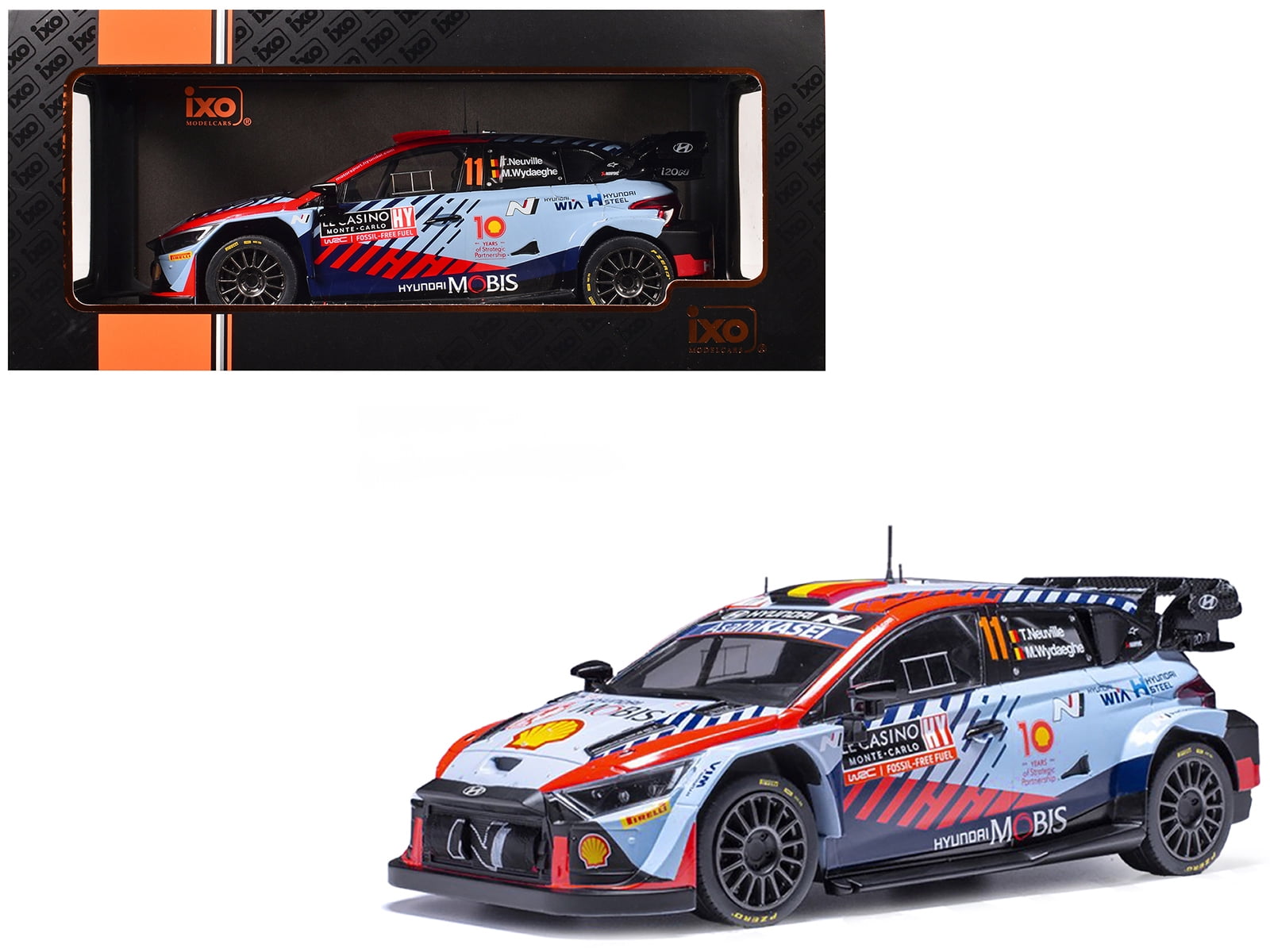 Neuf - IXO 1/18 - HYUNDAI I20 N RALLY1 - Rallye Suède 2024 - 18RMC201