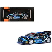 Ford Puma Rally1 #13 Gregoire Munster - Louis Louka "Central European Rally" 2023 1/18 Diecast Model Car by IXO Models