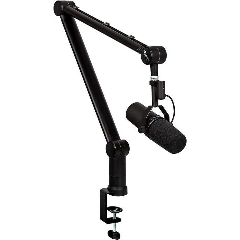IXTECH Boom Arm - Adjustable 360 Rotatable Microphone Arm - Sturdy  Stainless Steel Mic Arm Desk, Table Stand - Foldable Scissor Arm - Stable