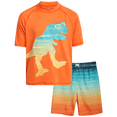 thumbnail image 1 of iXtreme Boys Rash Guard Set - 2 Piece UPF50+ Quick Dry Short Sleeve Swim Shirt & Swim Trunks for Boys, 1 of 6