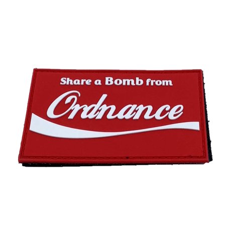 IYAOYAS Share a Bomb from Ordnance PVC patch - With Hook and Loop