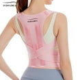 thumbnail image 1 of IYDoaMea Back Brace Posture Corrector Upper and Lower Back Support Belt, Pink, 1 of 9