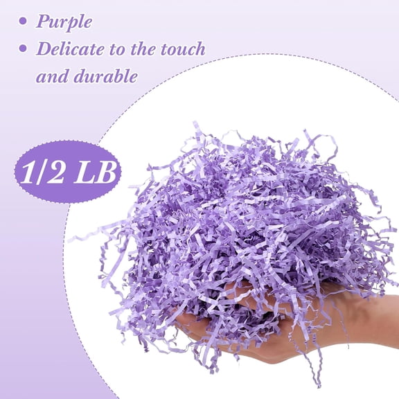 IYFFDFE-0.5LB Crinkle Cut Paper Shred Filler Shredded Paper for Gift Baskets Shredded Crinkle Paper Confetti Easter Grass Tissue Paper for Wedding Birthday Wrapping Boxes Bags