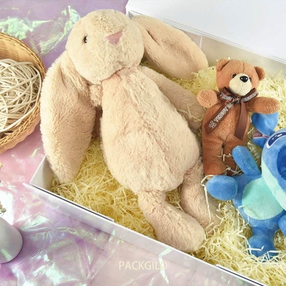 IYFFDFE-1 Pcs White Extra Large Gift Box with Lid, 16.5 x 13 x 5.3 Inches, Hard Magnetic Giant Gift Boxes for Presents Clothes Robe Wedding Dress Sweater,Reusable Foldable Bridesmaid Proposal Box