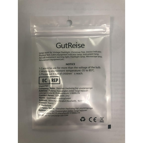 IYFFDFE-10pcs E10 3V Warm White LED Bulbs Light Lamps 5SMD 0.5W 50LM (Warm White, 3V)