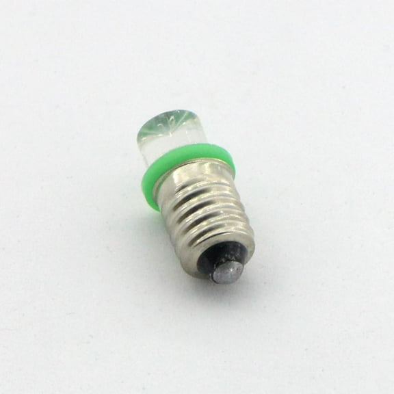 IYFFDFE-10pcs E10 Screw 3V Green Flood Light Led Bulb Flood Light Lamps +10pcs E10 Base (3V, Green)