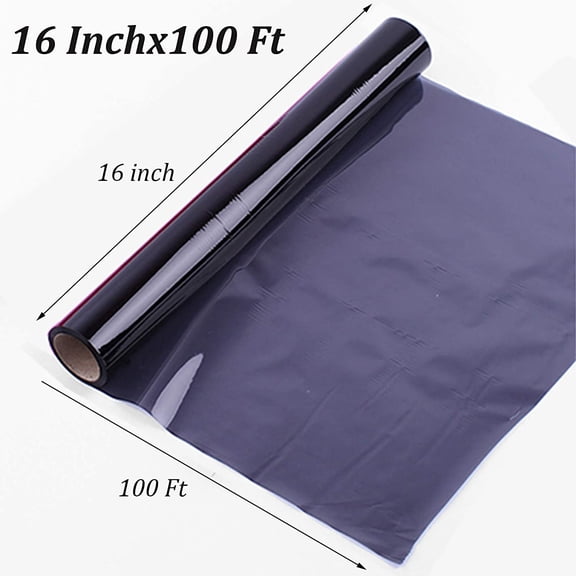 IYFFDFE-Black Cellophane Wrap Roll, Translucent Black Cellophane Wrapping Paper, 16 Inch Width x 100 Ft Long Colored Cellophane Rolls for Gift Baskets,DIY Arts Crafts Decoration and More