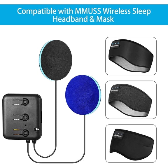 IYFFDFE-Bluetooth-Module V5.2 Replacement Speakers with Ultra Thin Stereo,Pillow Speaker with Mic, DIY Headset, for Sleep Headphones, Beanie,Headband Side Sleepers Running Yoga Meditation