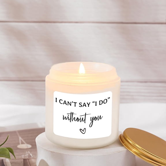 IYFFDFE-Bridesmaid Proposal Gifts - Lavender Soy Wax Candle - Maid of Honor Proposal Gift - Will You be My Bridesmaid Gifts for Friends Girls Women Matron of Honor Gift 4oz