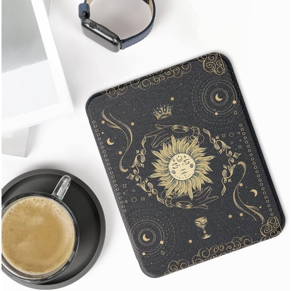 IYFFDFE-Case Compatible with Barnes & Noble Nook Glowlight 4 / 4e Case - eReader Cover - Tarot Card Dark Blue/Yellow/Black