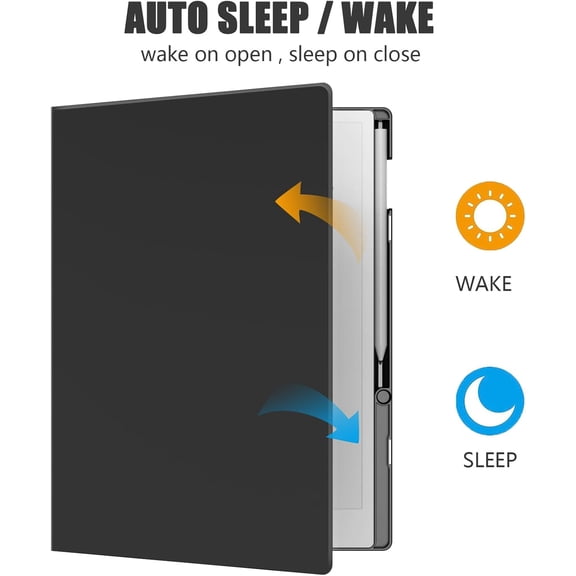 IYFFDFE-Case for Remarkable Paper Pro Tablet 11.8 inch (2024 Released), Slim Lightweight Folio Auto Sleep/Wake Design, Cover for Remarkable Paper Pro Digital Paper with Pencil Holder (Black)