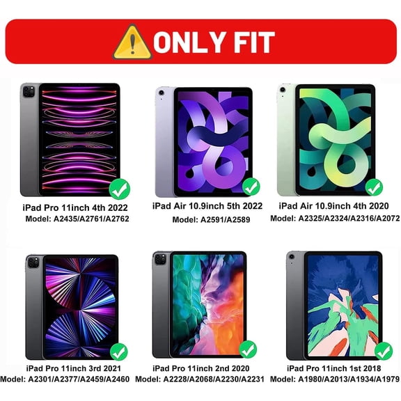 IYFFDFE-Case for iPad Pro 11" (4th, 3rd, 2nd, 1st Gen) 2022/2021/2020/2018, Slim PU Leather Stand Cover with Auto Wake/Sleep for iPad Air 5 2022/Air 4 2020 10.9", Quote Bible Verse Psalm 46:10
