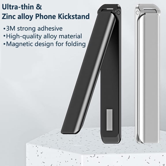 IYFFDFE-Cell Phone Kickstand 2Packs, Vertical and Horizontal Aluminum Phone Stand for Desk,Adjustable Phone Holder Stand for Desk Compatible with iPhone,Samsung, iPad, Tablets and More-Black