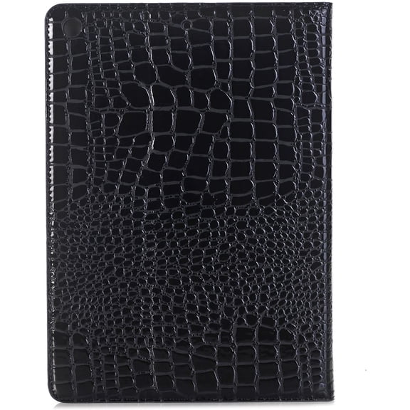 IYFFDFE-Compatible with iPad 6th/5th 9.7'' 2018/2017 Case for Women, iPad Air-2/1 iPad Pro 9.7'' Case, Crocodile Reflector Leather Stand Folio Smart Cover, Auto Sleep/Wake, Card Holder - Black