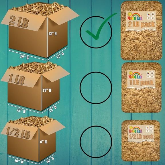 IYFFDFE-Crinkle Cut Paper - 2 LB Brown - Shred Filler- Shredded Cut Paper for Basket Filling - Gift Box Kraft Wrapping