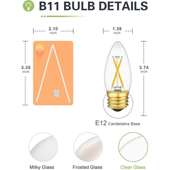 IYFFDFE-Dimmable E26 Candelabra LED Light Bulbs 25W Equivalent, 4000K Neutral White, 2 Watts E26 Base LED Bulb, 200LM LED Chandelier Bulb, 2W B11 Candle Light Bulbs, 4 Pack