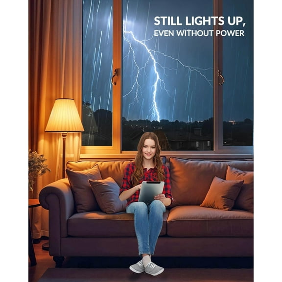 IYFFDFE-E12 Rechargeable Led Light Bulbs with Remote, 15 Colors Dimmable E12 Battery Operated Light Bulb with Timer, Emergency Rechargeable Light Bulbs, Up to 30 Hours, 2 Packs