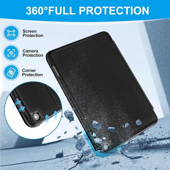 IYFFDFE-Fire HD 8 Tablet Case,(812th/10th Generation, 2024/2022/2020 Release).Auto Wake/Sleep Also, with Multi-Angle Viewing Stand.Incompatible with 8in Onn iPad Samsung Android Tablet.(Black)