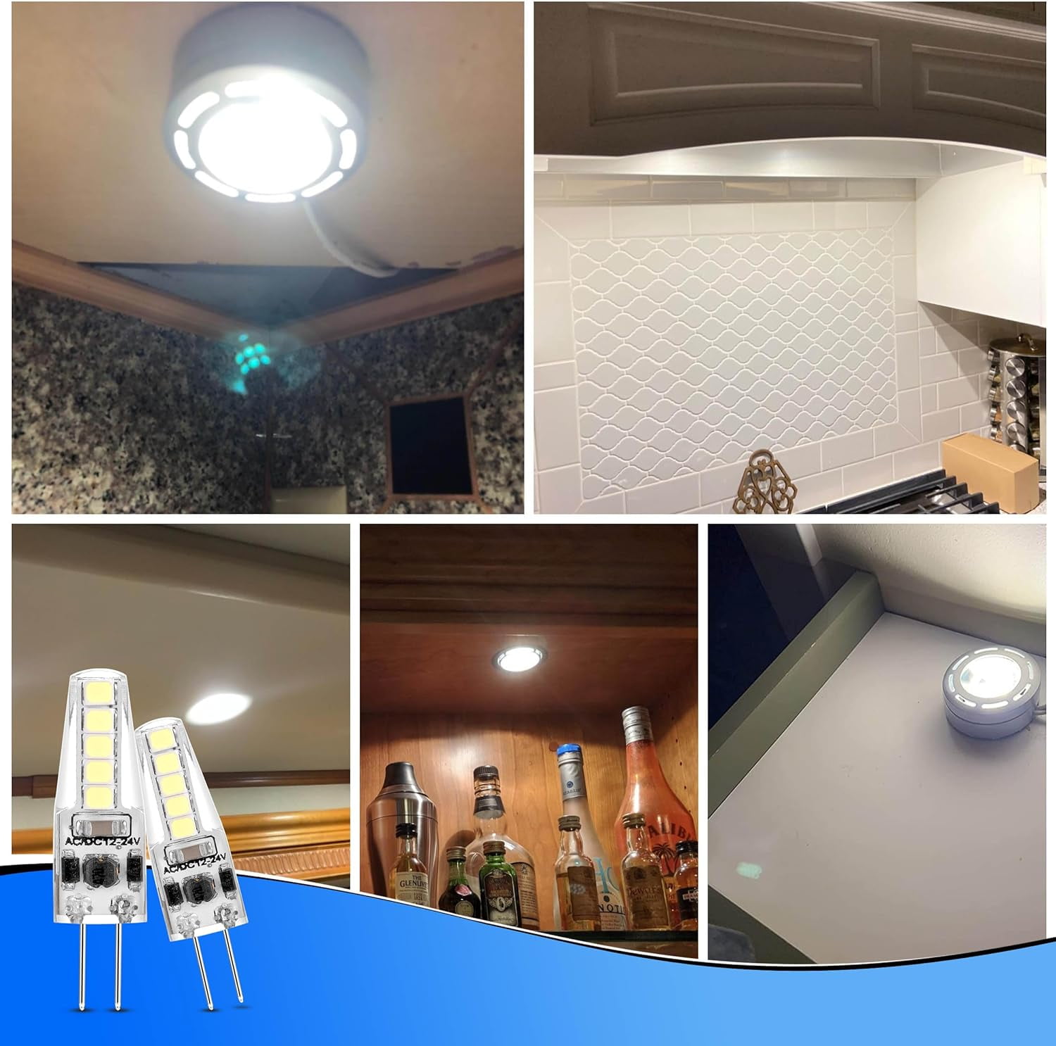 IYFFDFE-G4 LED Bulb 12-24V AC/DC 3W Daylight 6000K 20W Halogen Bulb ...