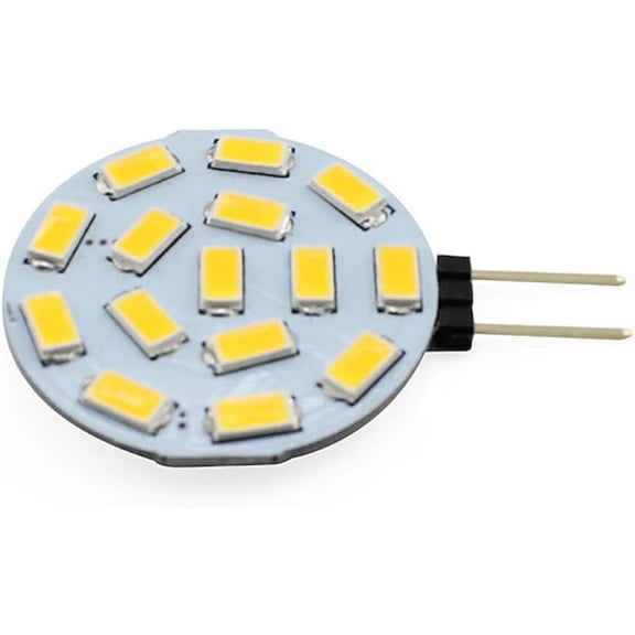 IYFFDFE-G4 LED Bulb,White/Red/Blue/Green Colour Bi-Pin LED disc, JC Side pin, 12V-24V AC/DC Low Volts, CRI> 85, 350 Lumens, Pack 10 (Blue)