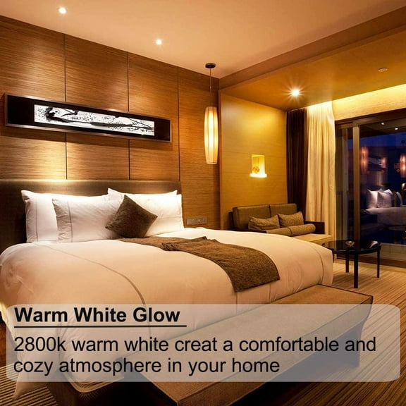 IYFFDFE-GU4 Halogen 5W, 6 Pack GU4 Base MR11 12V 5W, Long Lasting GU 4 MR 11 Dimmable with Glass Cover, MR 11 Warm White 2800K Fiber Optic Light Bulb, MR 11 Bulb with GZ4 Bi Pin Base