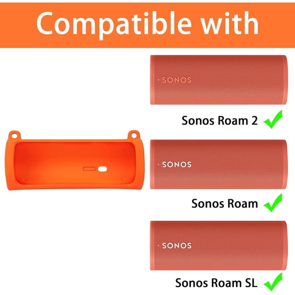 IYFFDFE-Khanka Silicone Case Replacement for Sonos Roam Portable Smart Bluetooth Speaker