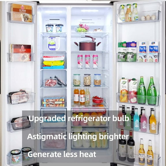 IYFFDFE-LED AC 100-265V 3.5W Refrigerator KEI D34L Light Bulbs Replacement Freezer Appliance Daylight White 6000K Pack of 2