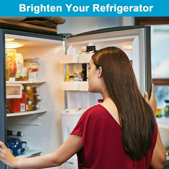 IYFFDFE-LED Refrigerator Light Bulb 40W Equivalent A15 Fridge Waterproof Bulbs E26 Base Energy Saving Appliance Freezer Light Bulb 120V Warm White 3000K 5W 600Lm T10 Tubular Corn Bulb (2 Pack)