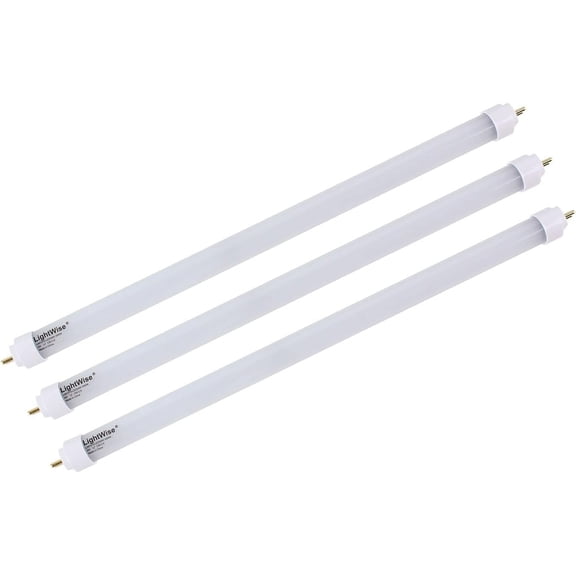 IYFFDFE-LWL4W30-F8T5 3pack 3000 Kelvin Warm White 4W LED Tube Direct Replacement Retrofit 8W Fluorescent Tube (12 inch LED Bulb 3pack)