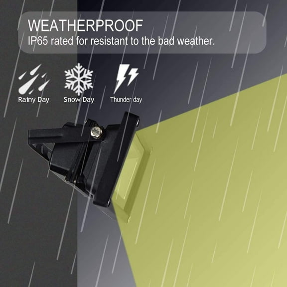 IYFFDFE-Led Flood Light 2 Pack 10W 12V Ac or Dc Warm White Outdoor Lights 750lm 80w Halogen Bulb Equivalent Black Case for Trees Yard