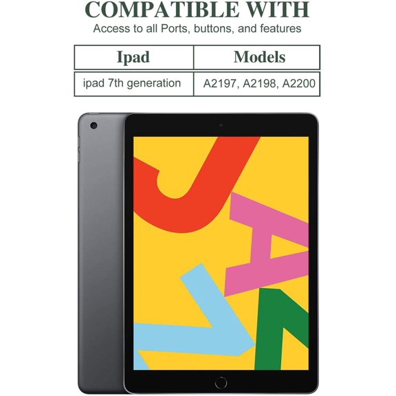 IYFFDFE-Leopard 10.2 Inch Case for iPad 9th/8th/7th Generation (2021/2020/2019), Protective iPad 10.2 Case Soft TPU Back for iPad Cover 9th Generation, Multiple Angles View Stand, Black Leopard Cheet