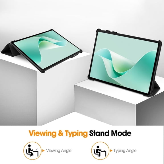 IYFFDFE-Protective Case for Huawei MatePad Pro 12.2" (2024), TPU Tri-Fold Light Weight Slim Shockproof Magnetic Auto Wake/Sleep Cover Stand Tablet Shell for MatePad Pro 12.2 inch, Black