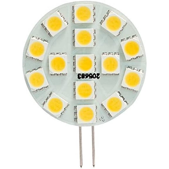 IYFFDFE-SG4-15T-DW Side Pin G4 LED Disc Halogen Replacement Bulb, 3W, 30W Equal, Daylight White 5000K, 5-Pack(Not Dimmable)