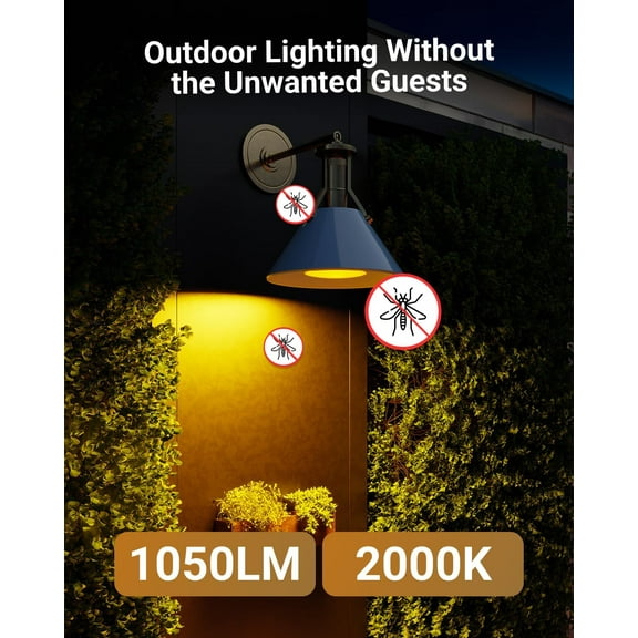IYFFDFE-Sunco Outdoor Flood Light Bulb LED PAR38, Exterior Spotlight Bulbs, Weatherproof, 1050 LM, 13W (100W Equivalent), 2000K Amber Glow, Wet Rated, Dimmable, E26 Base UL 2 Pack