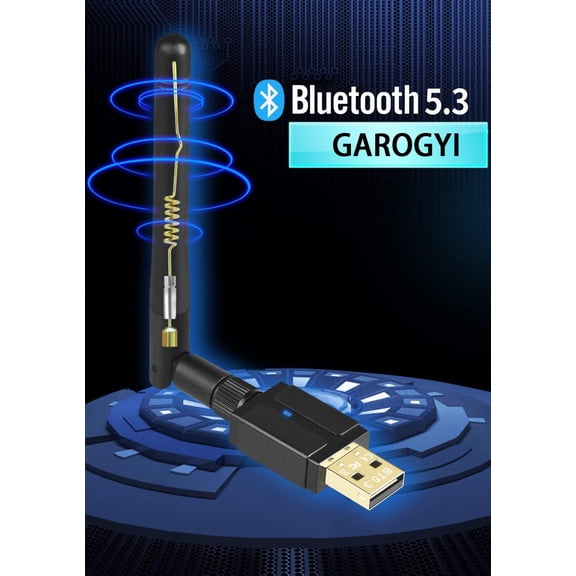 IYFFDFE-Super Long Range Bluetooth 5.3 Pro USB Adapter for PC Supports Windows 11/10 Plug and Play,5.3+EDR Bluetooth Wireless for Desktop,Laptop,Printer,Keyboard,Mouse,Headsets,Speakers(BT 5.3 Class1